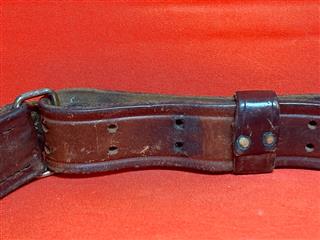 Vintage Hunter Leather Rifle Sling Strap Brass Fittings W/ Swivels